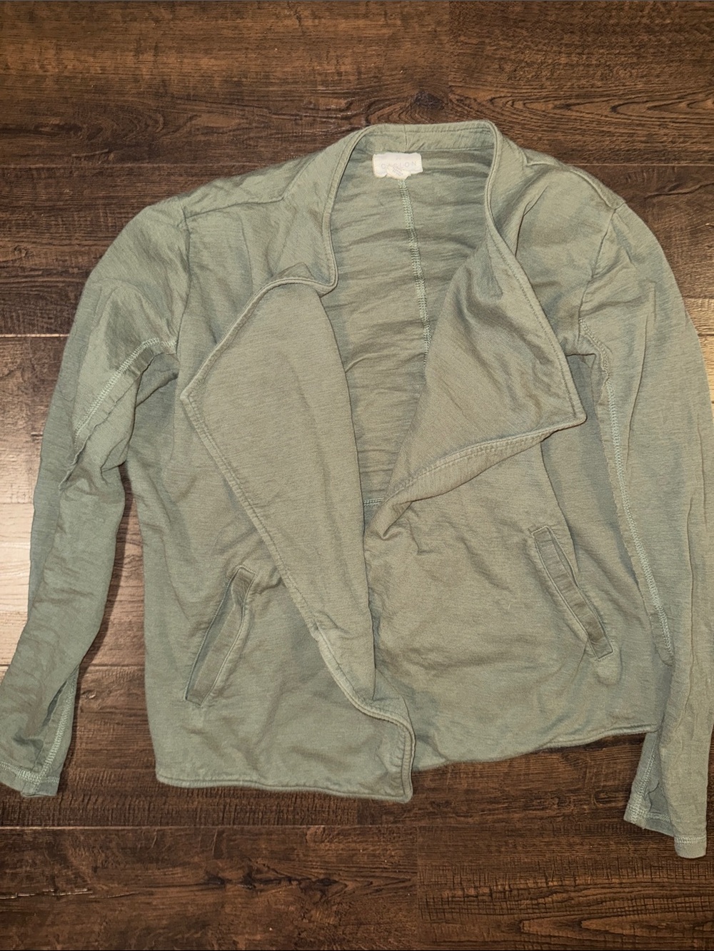 Caslon Sage Green Lightweight Open Cardigan